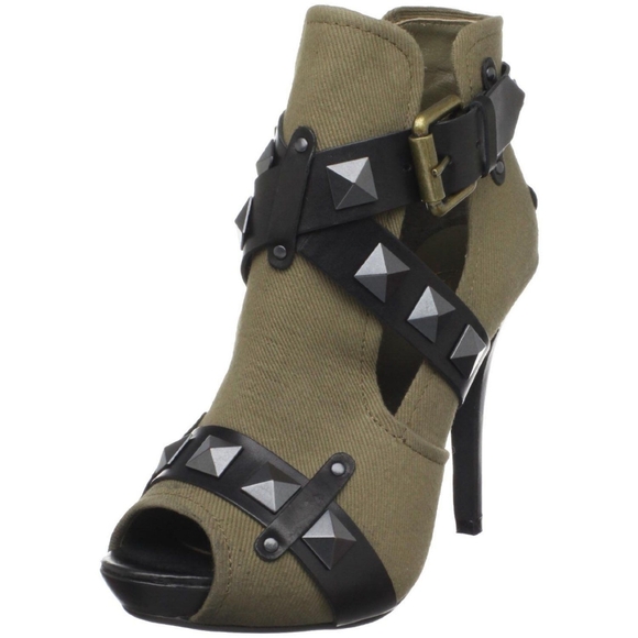 Ash Shoes - ASH Giorgia Open toe Strap Canvas booties sz 36